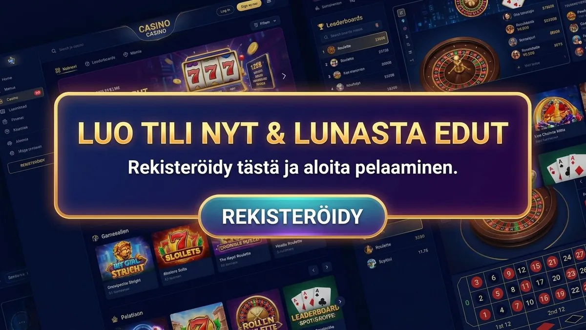 Rekisteröidy bonuksella